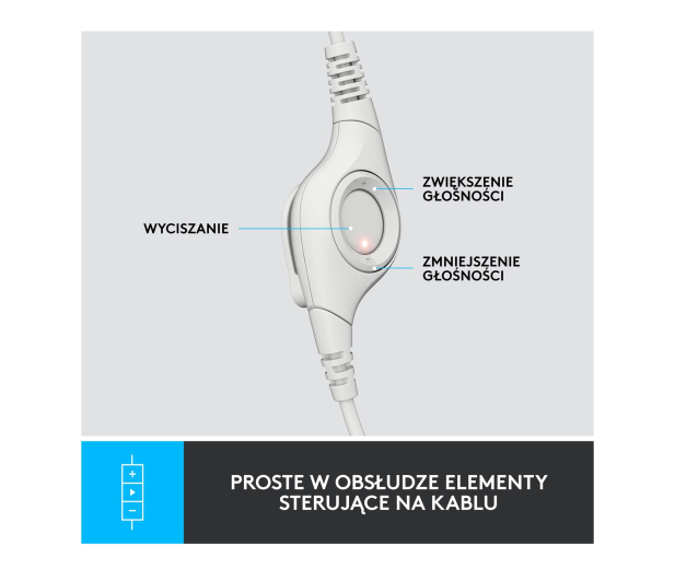 Logitech H390 biały - 1110330 - zdjęcie 7